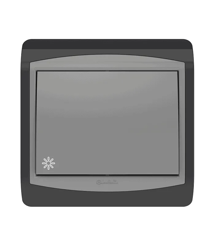 Poussoir à bascule non lumineux