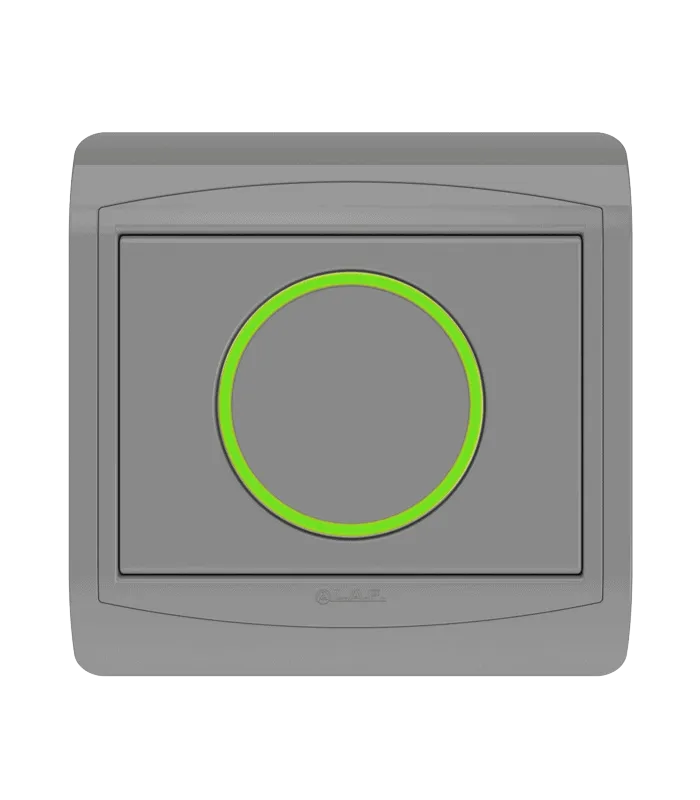 Poussoir rond lumineux LED