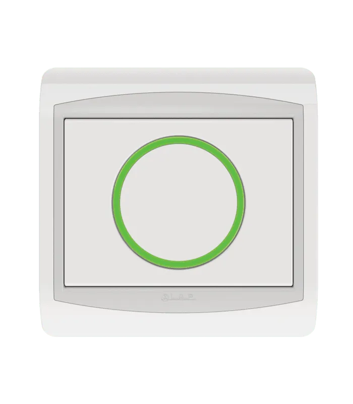 Poussoir rond lumineux LED