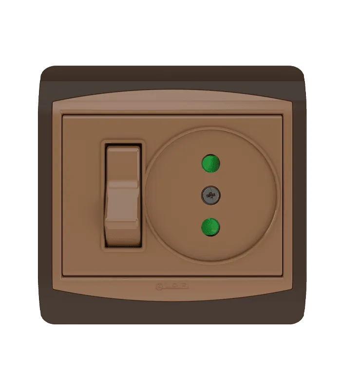 Interrupteur va et vient + Prise de courant 2P