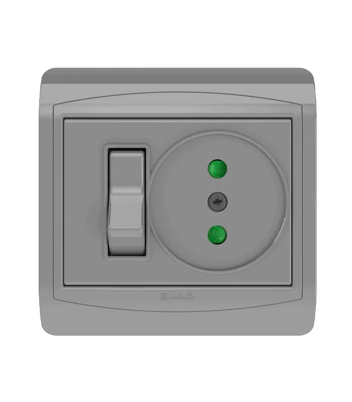 Interrupteur va et vient + Prise de courant 2P