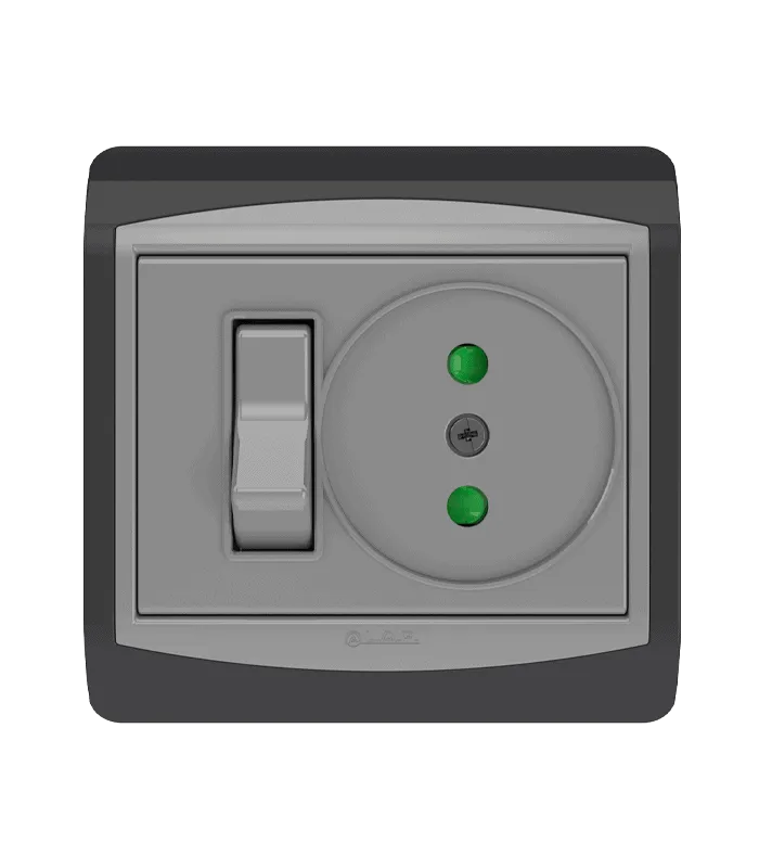 Interrupteur va et vient + Prise de courant 2P