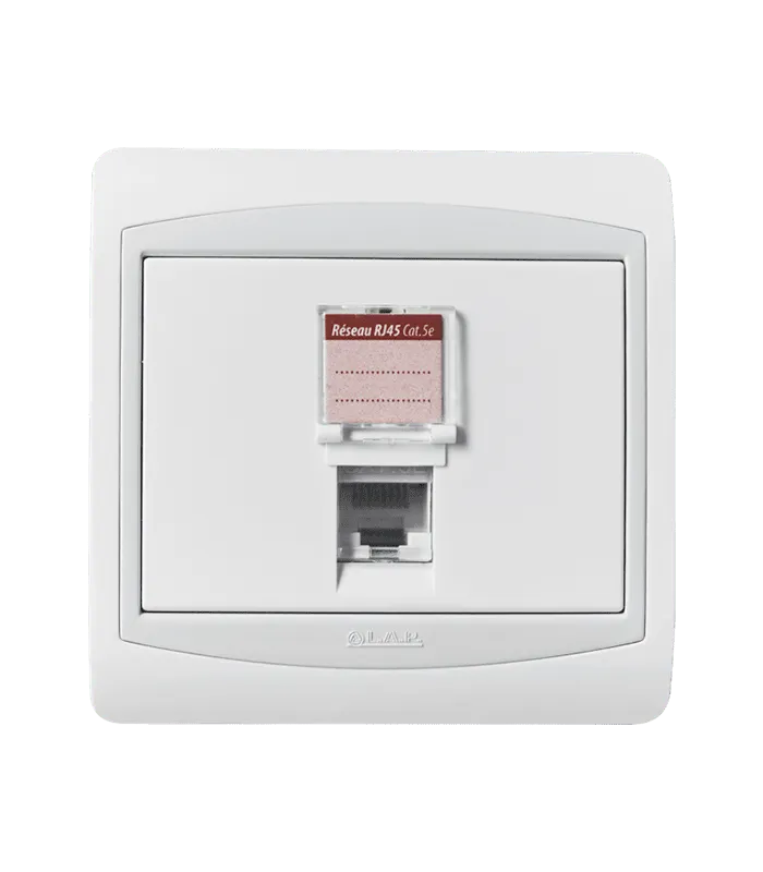 Prise RJ45 CAT.5e + obturateur