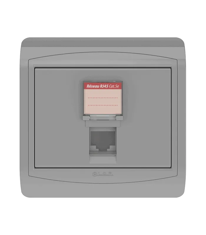 Prise RJ45 CAT.5e + obturateur