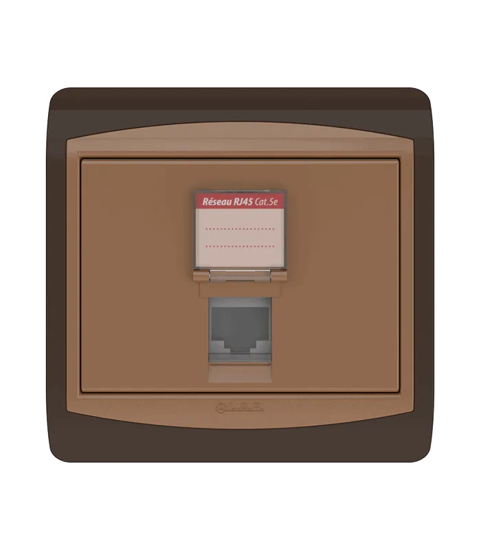 Prise RJ45 CAT.5e + obturateur