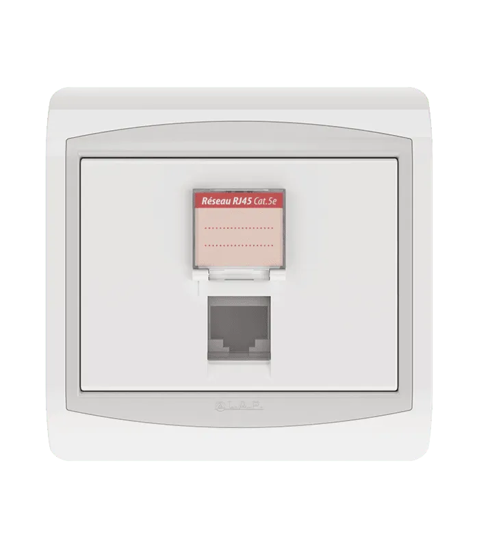 Prise RJ45 CAT.5e + obturateur