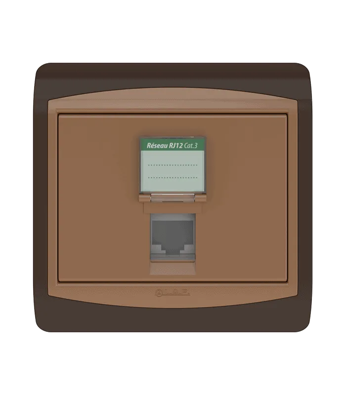 Prise RJ12 CAT.3 + obturateur