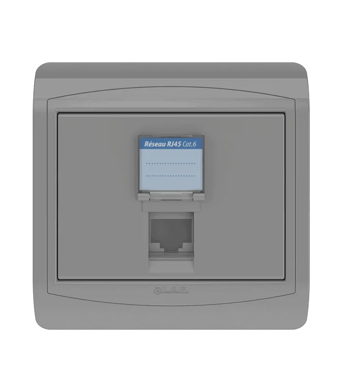 Prise RJ45 CAT.6 + obturateur