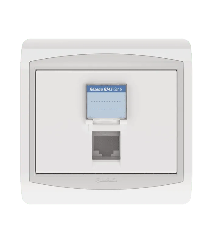 Prise RJ45 CAT.6 + obturateur