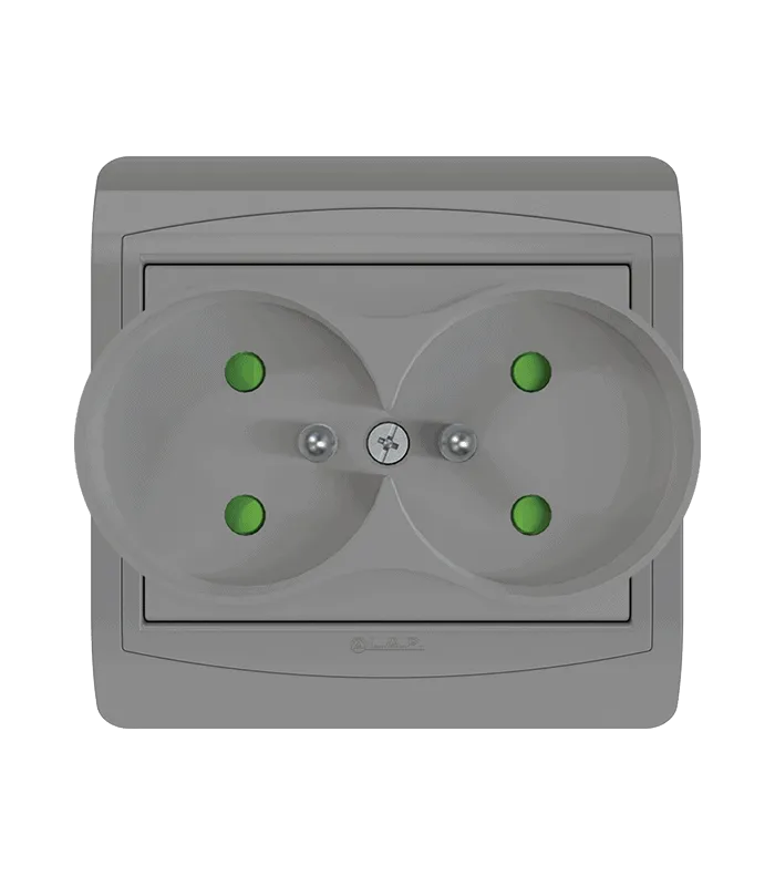 Double Prise 2 P + TERRE