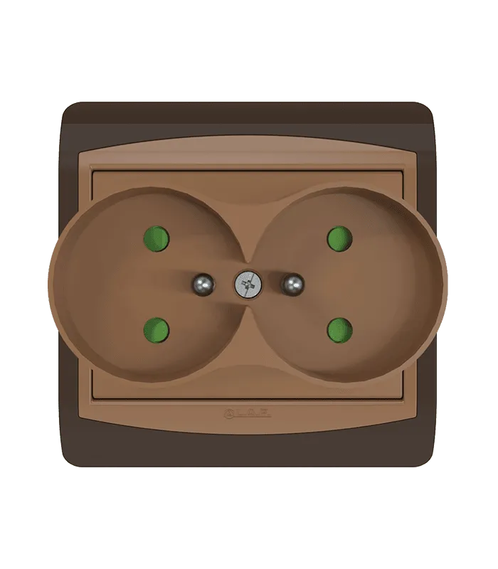 Double Prise 2 P + TERRE