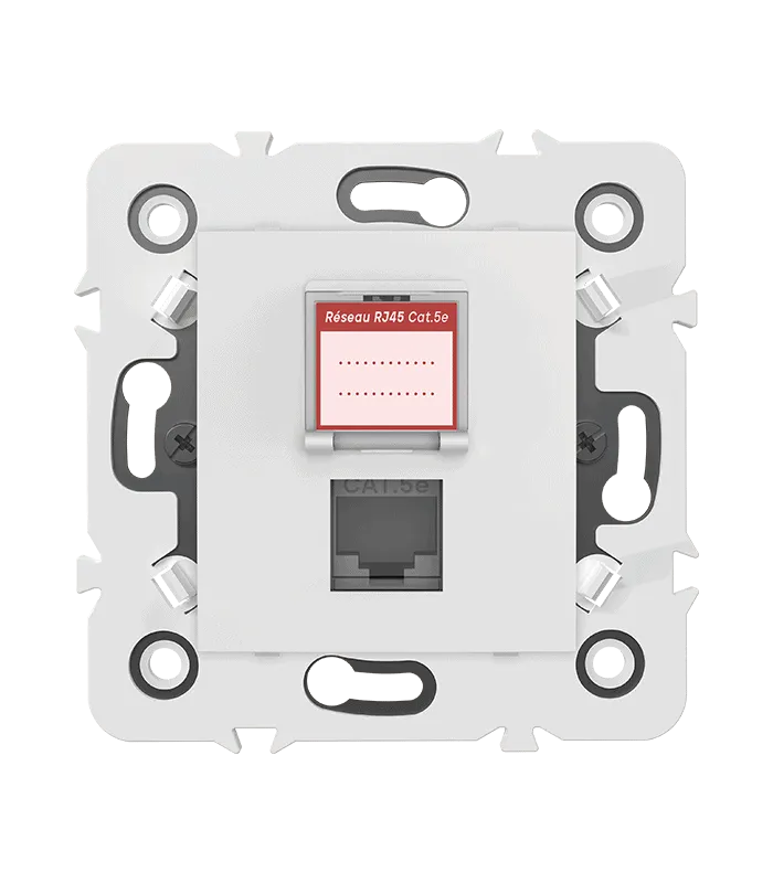 Prise RJ45 CAT.5e + obturateur