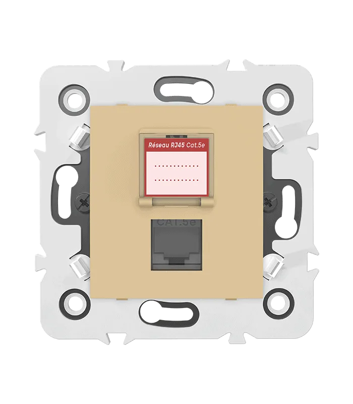 Prise RJ45 CAT.5e + obturateur