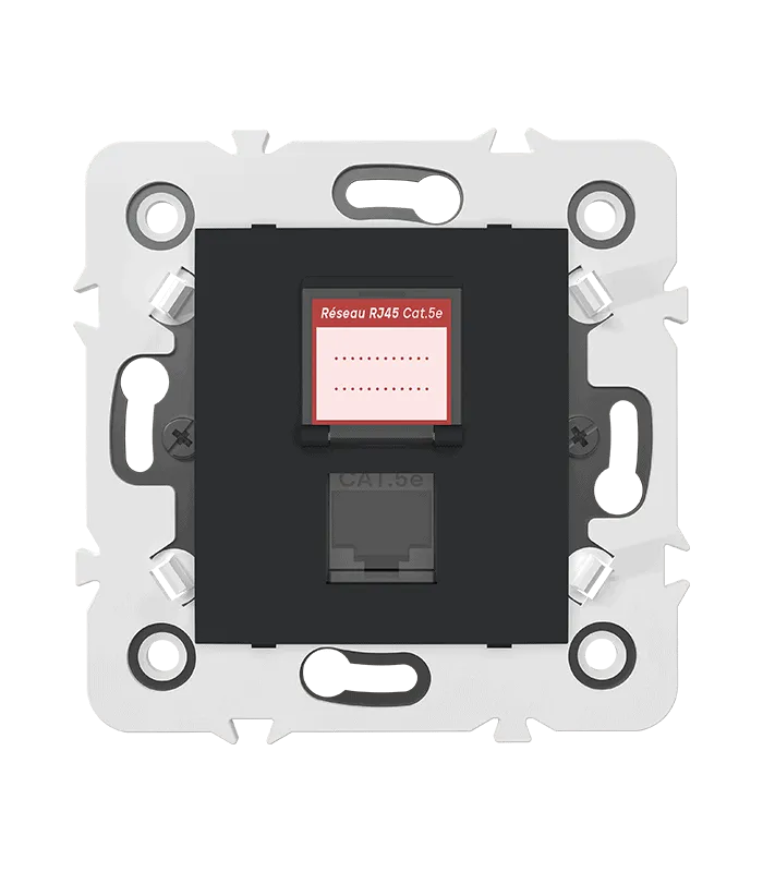Prise RJ45 CAT.5e + obturateur