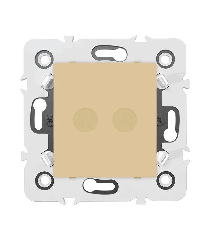 Sortie de fil double avec bouchon