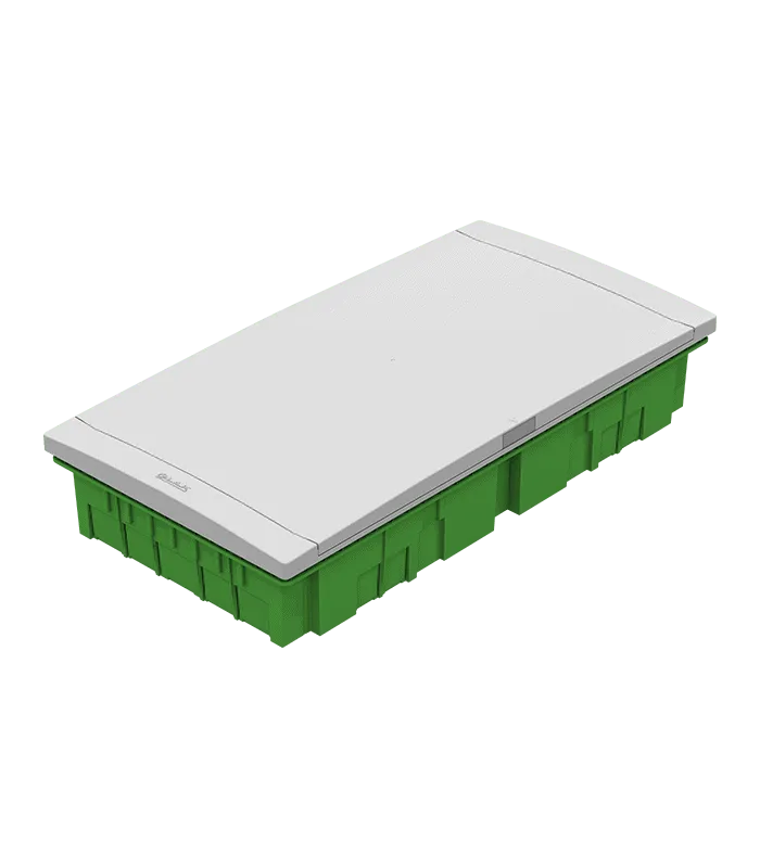 Coffret encastré 52 modules + disjoncteur d’abonné 2 ou 4 fils porte opaque