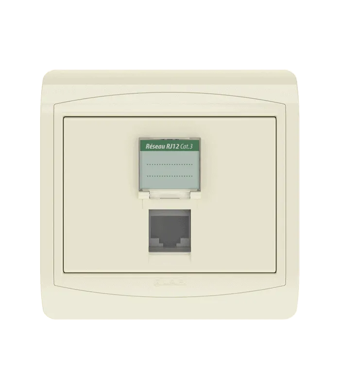 Prise RJ12 CAT.3 + obturateur
